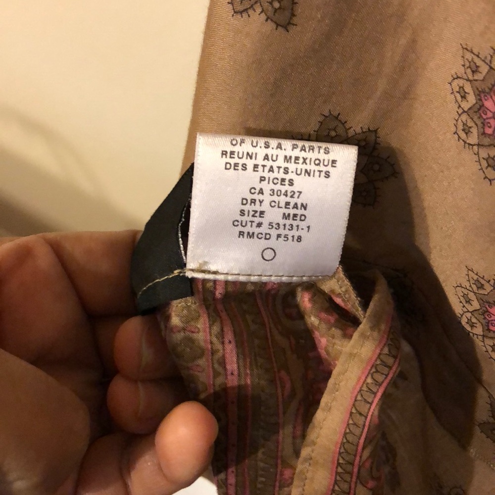 Laundry brown and pink camisole top. - Picture 7 of 7